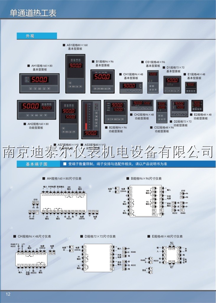 XSW单通道热工表