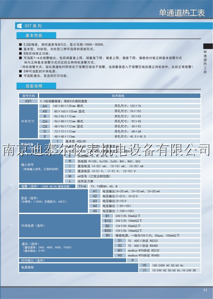 XST单通道过程仪表