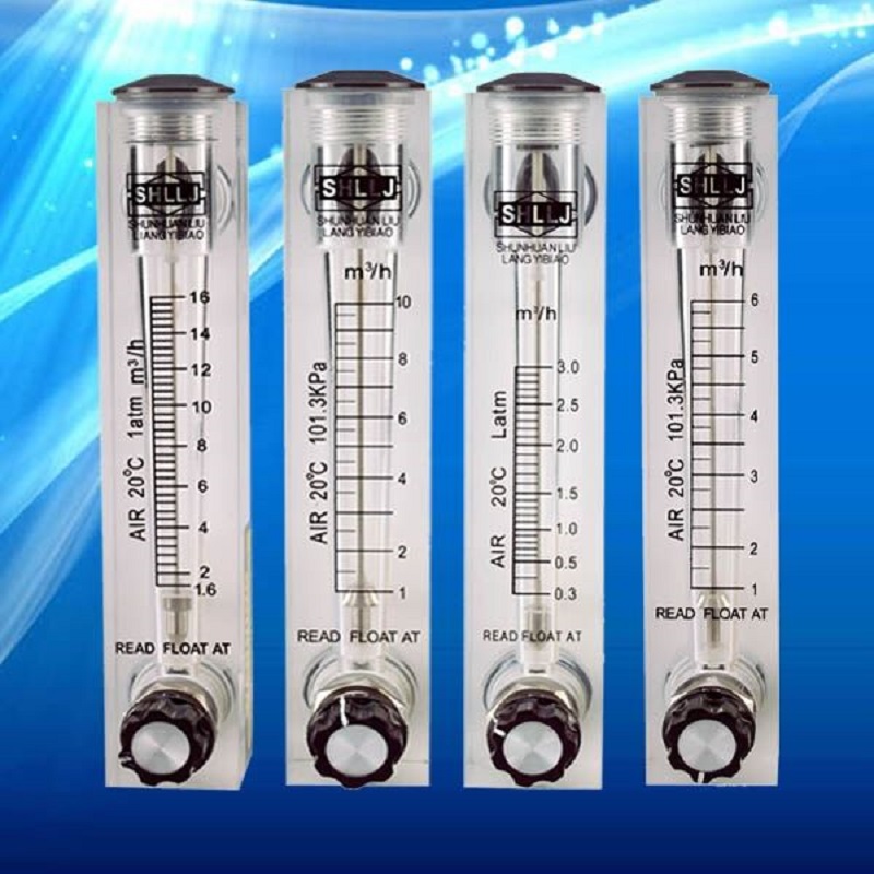 LZM-6T面板流量计,总长102mm,中心距75mm,M18*1.5外1/4内芽流量计