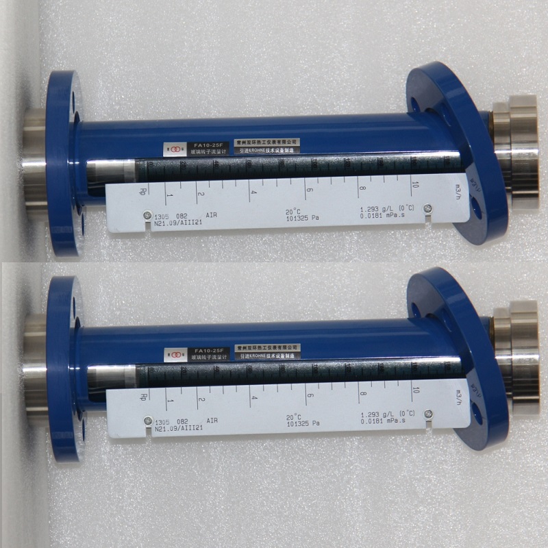 FA10-15引进流量计 DN15活动法兰连接 铝合金接头玻璃转子流量计