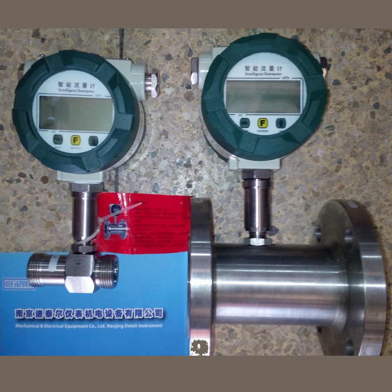 LWGY-RS485液体涡轮流量计,不锈钢材质,现场显示带通讯涡轮流量计