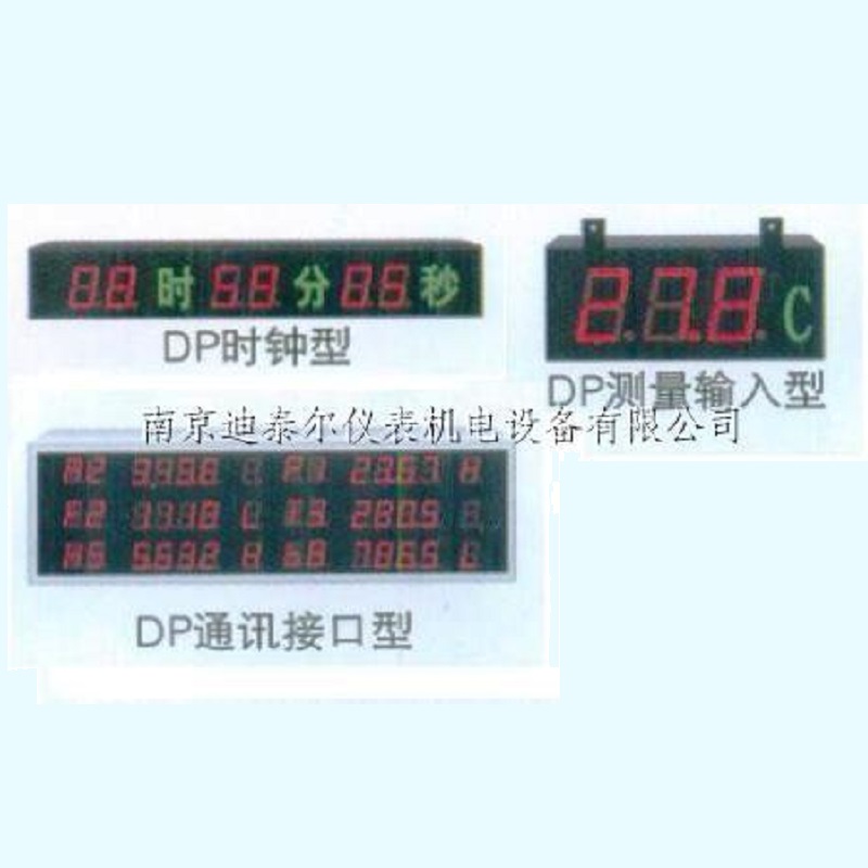 大屏显示 1.8英寸～12英寸LED，测量输入、通讯口输入及时钟三种