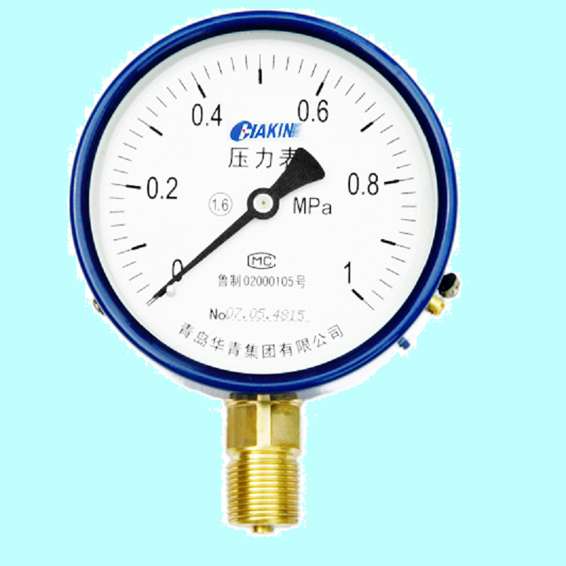 YE60膜盒压力表 表面60mm 0-1-60kpa 青岛华青仪表 特价直销