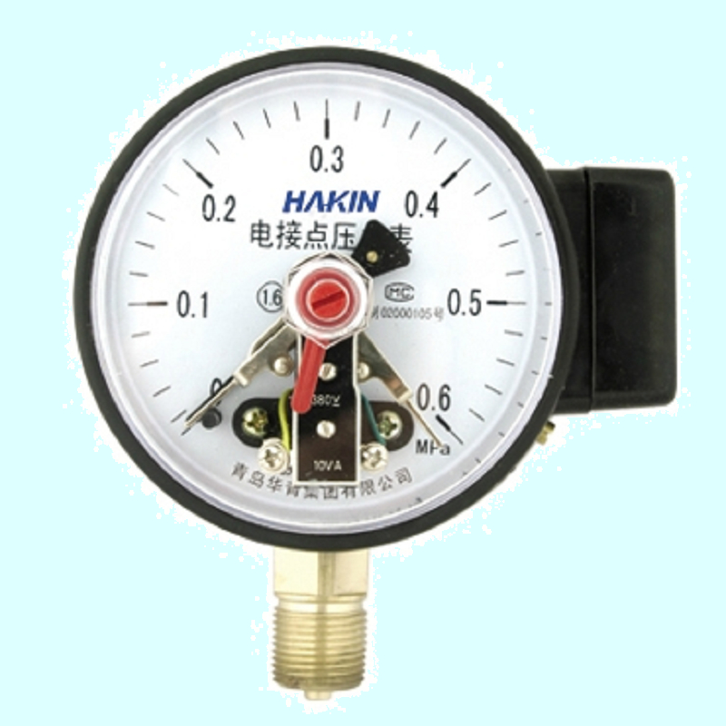 YX150C 磁助电接点压力表 表面150mm 触点容量30VA 青岛华青仪表