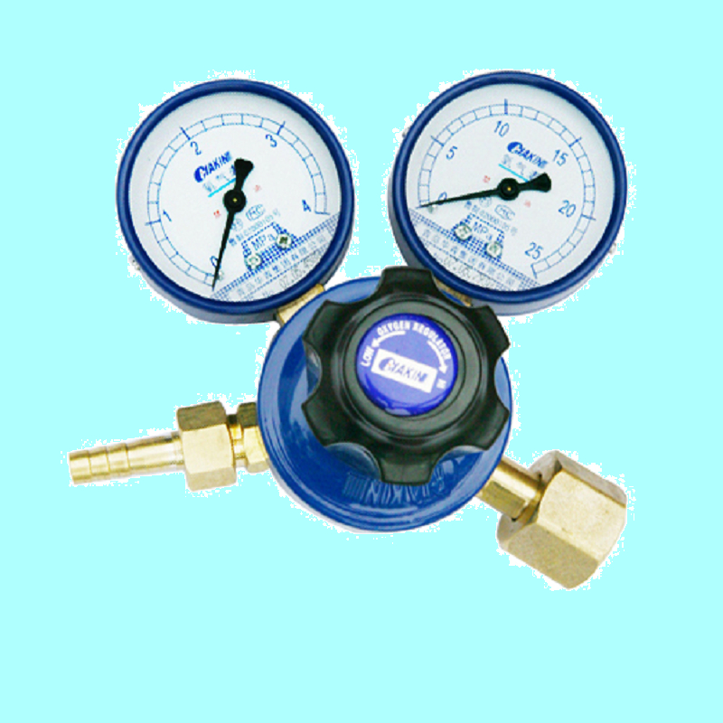 YQY-07II 氧气减压器 全铜 可调节 双表头 青岛华青仪表